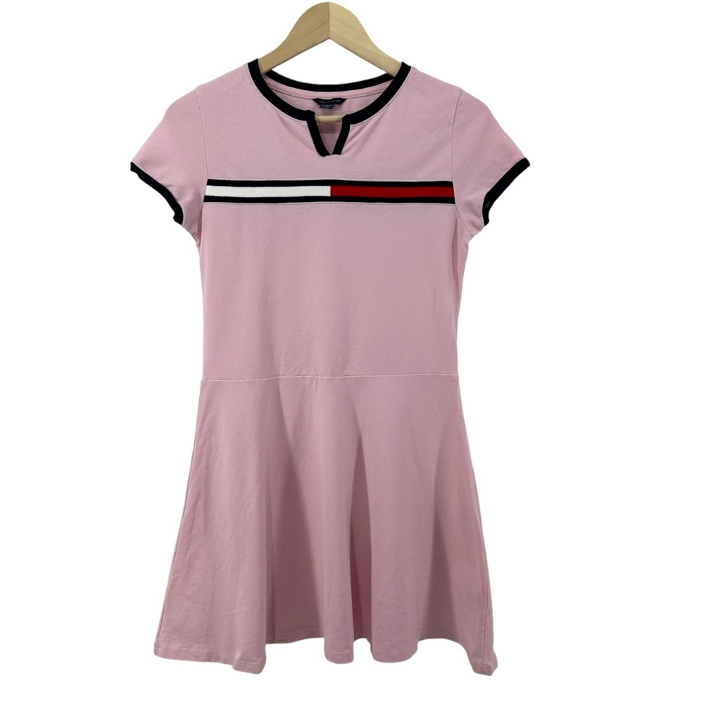 TOMMY HILFIGER Big Girls Signature Fit and Flare Flag Dress